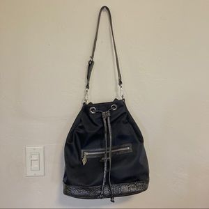 Mz Wallace Rome bucket shoulder crossbody bag